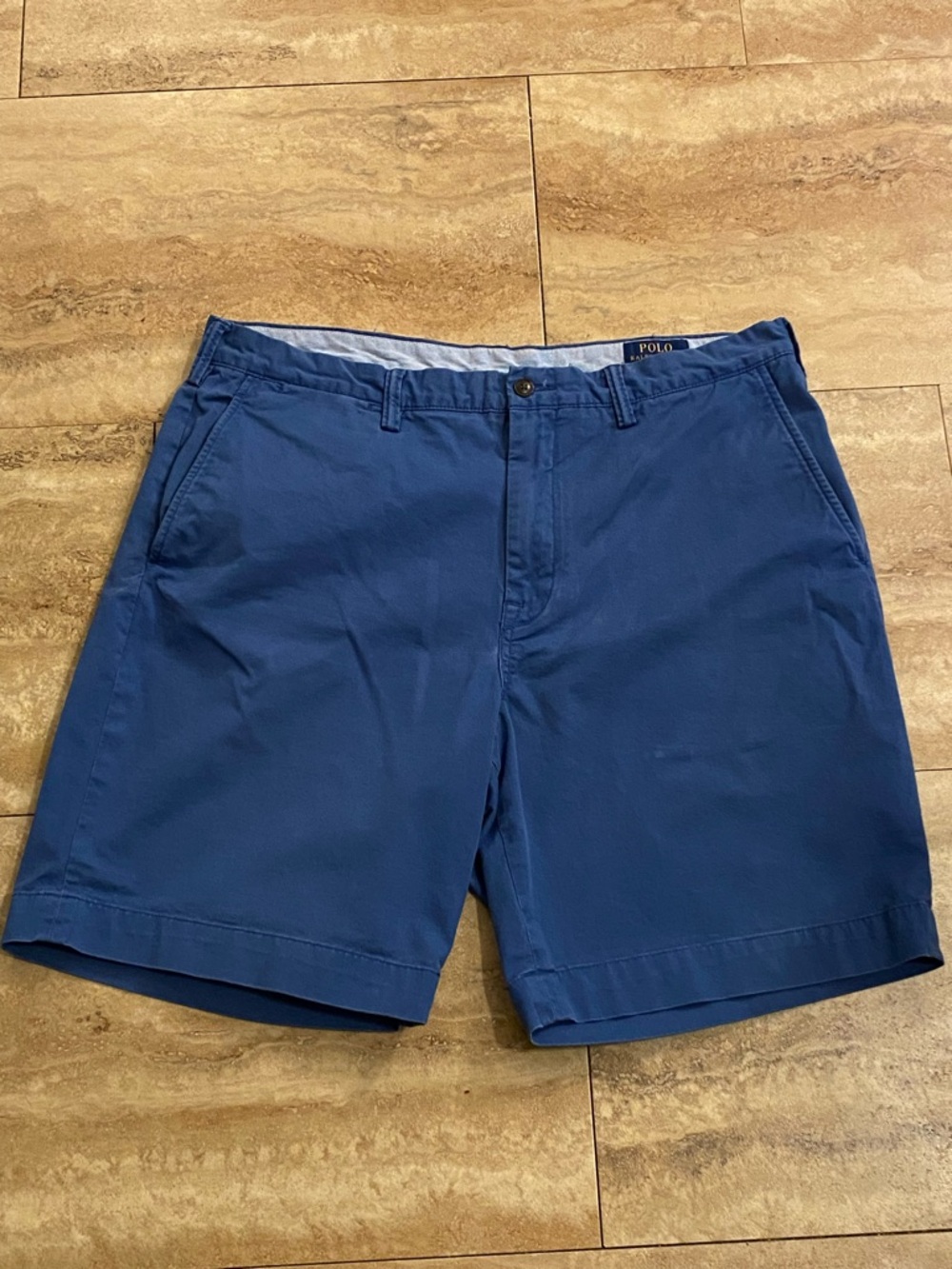 Polo by Ralph Lauren Men’s Navy Classic Fit Blue Cotton Chino Shorts Size 36